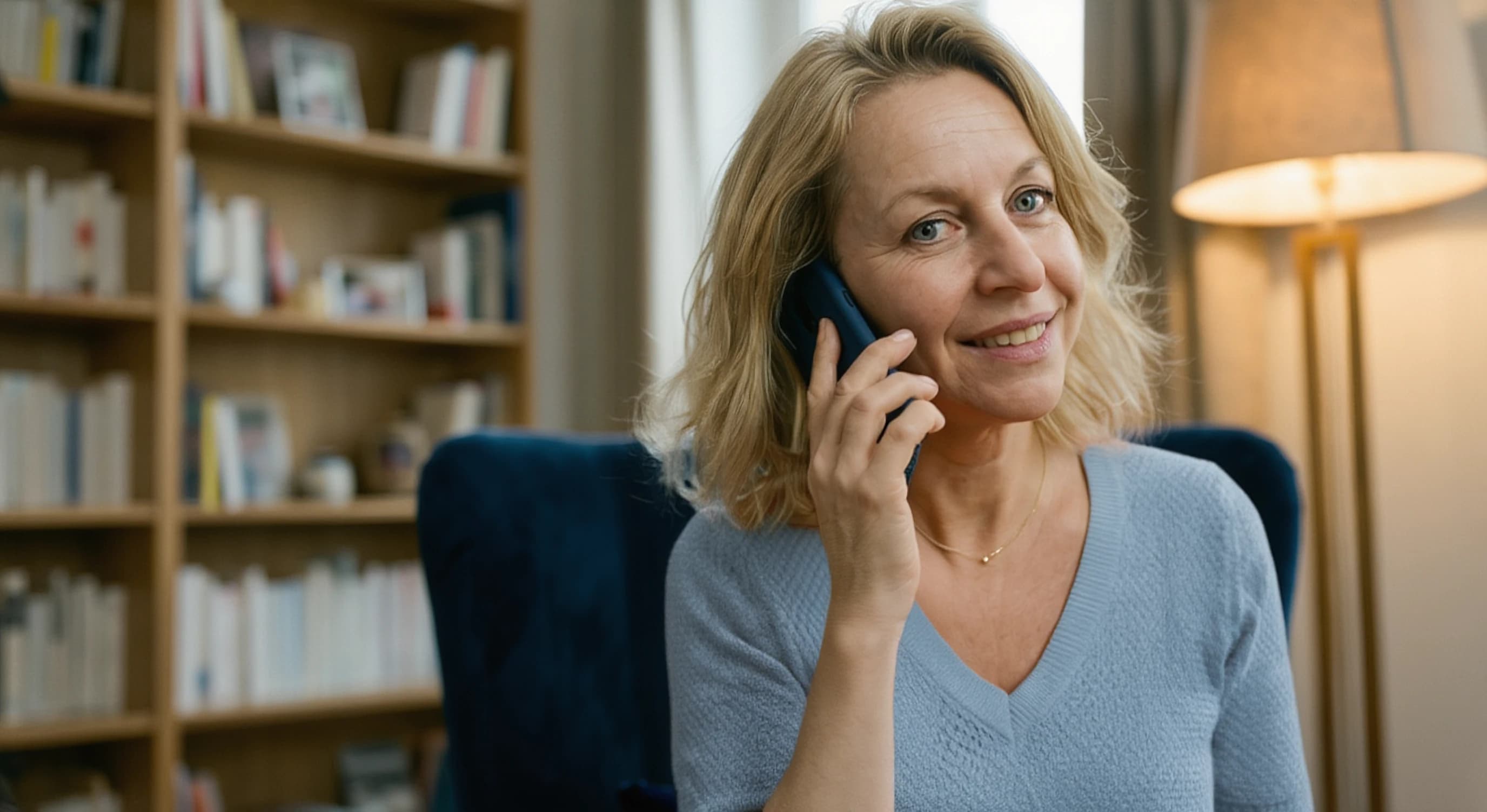 Paciente contactando por teléfono con la clínica TheraLáser